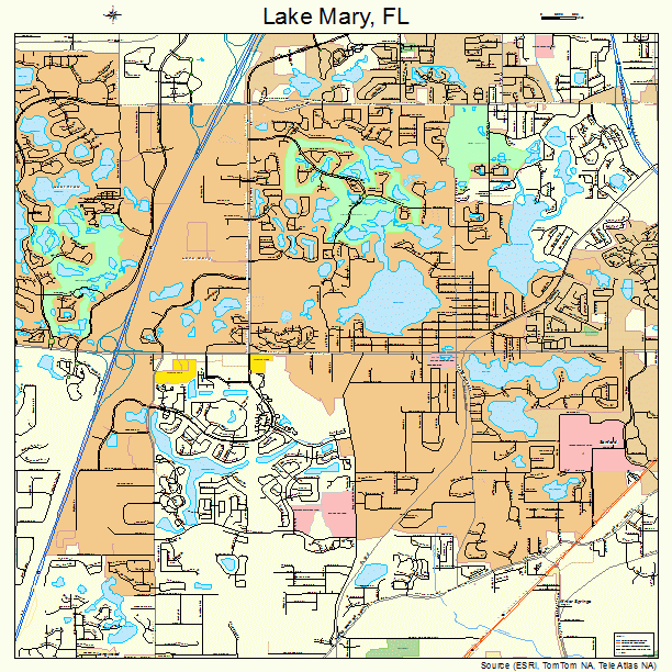 Lake Mary, FL street map