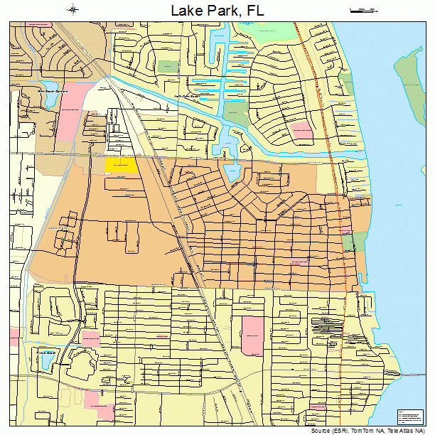 Lake Park, FL street map