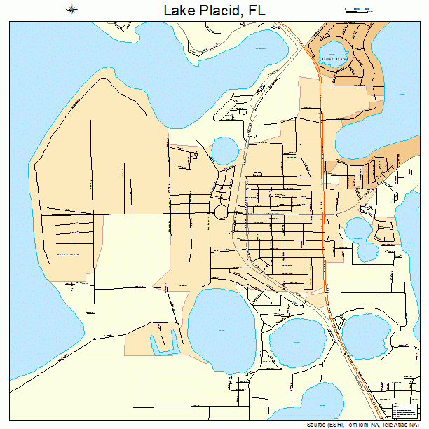 Lake Placid, FL street map