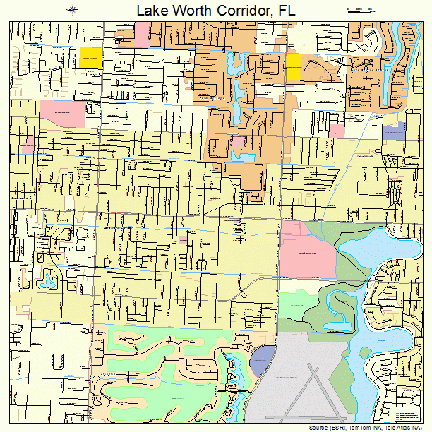 Lake Worth Corridor, FL street map
