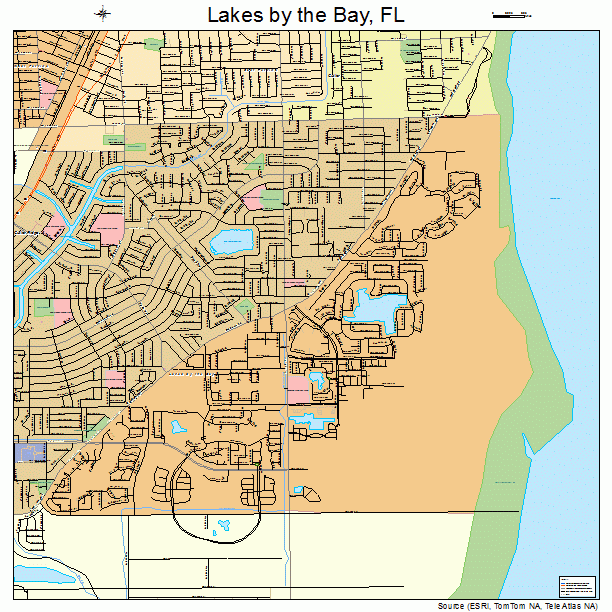Lakes by the Bay, FL street map