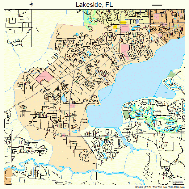 Lakeside, FL street map