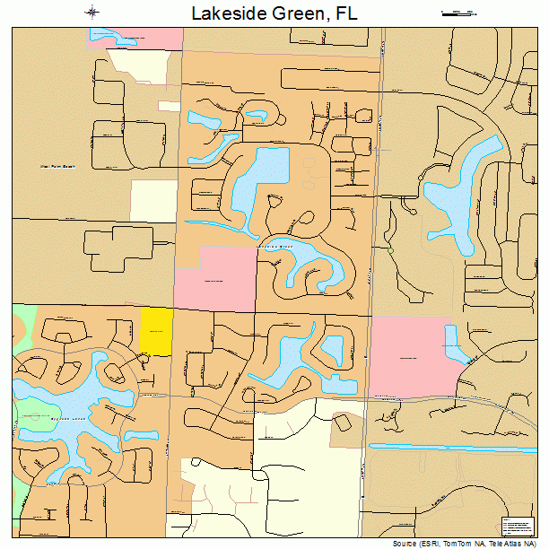 Lakeside Green, FL street map
