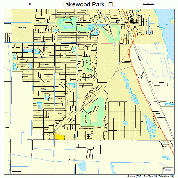 Lakewood Park, FL street map