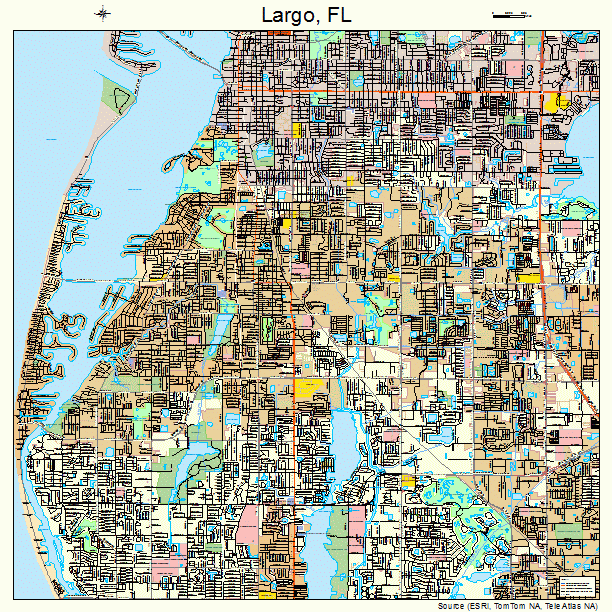 Largo, FL street map