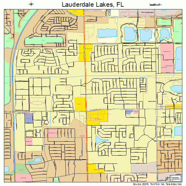 Lauderdale Lakes, FL street map