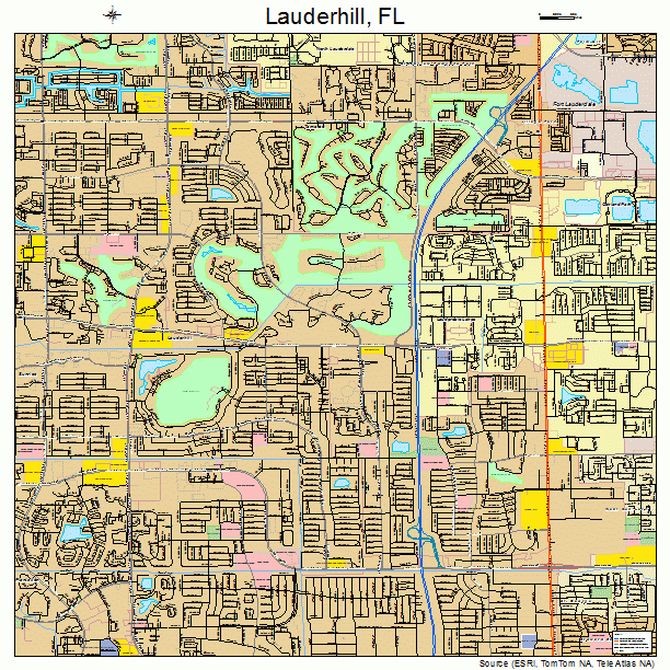 Lauderhill, FL street map