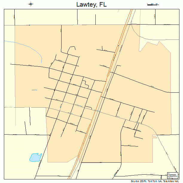 Lawtey, FL street map