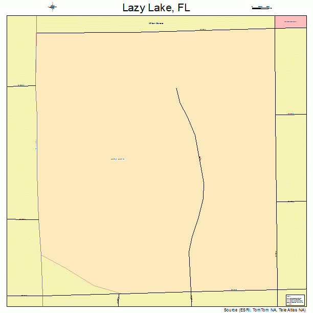 Lazy Lake, FL street map