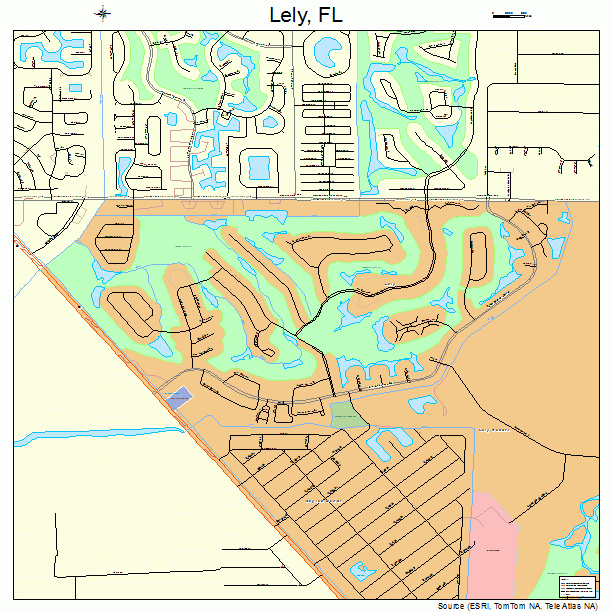 Lely, FL street map
