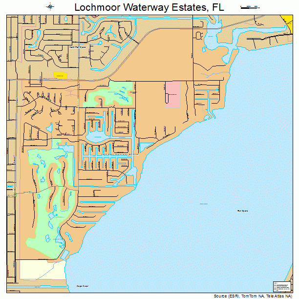 Lochmoor Waterway Estates, FL street map