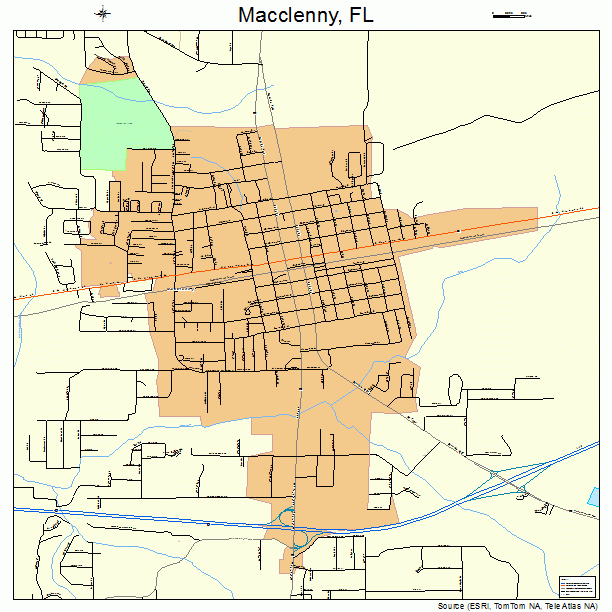 Macclenny, FL street map