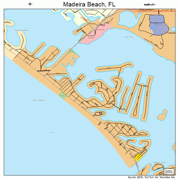 Madeira Beach, FL street map