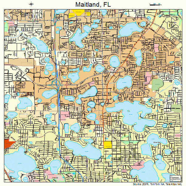 Maitland, FL street map