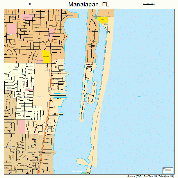 Manalapan, FL street map