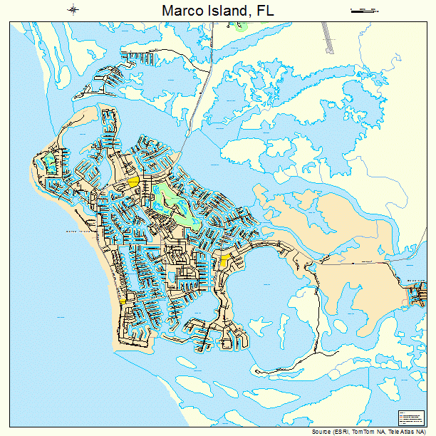 Marco Island, FL street map