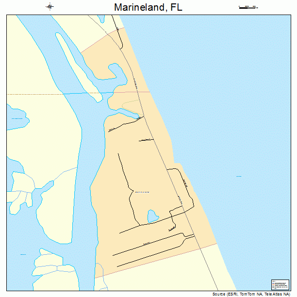 Marineland, FL street map