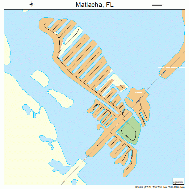 Matlacha, FL street map