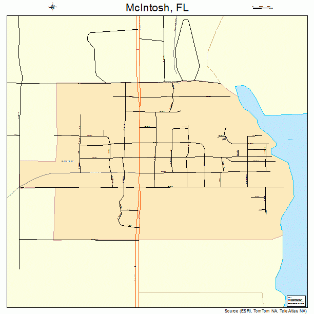McIntosh, FL street map