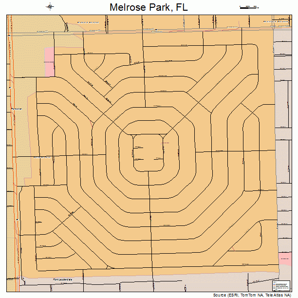 Melrose Park, FL street map