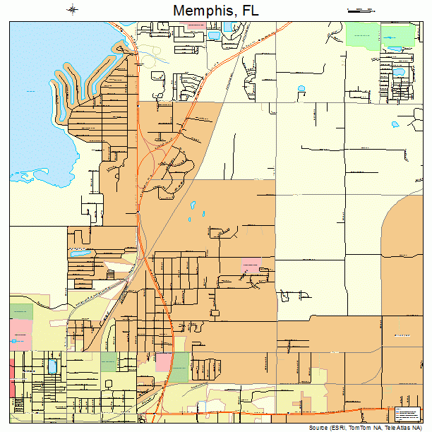 Memphis, FL street map