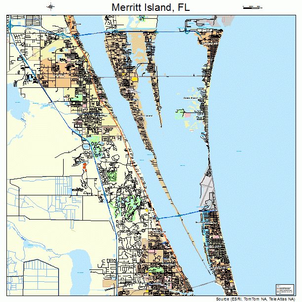 Merritt Island, FL street map
