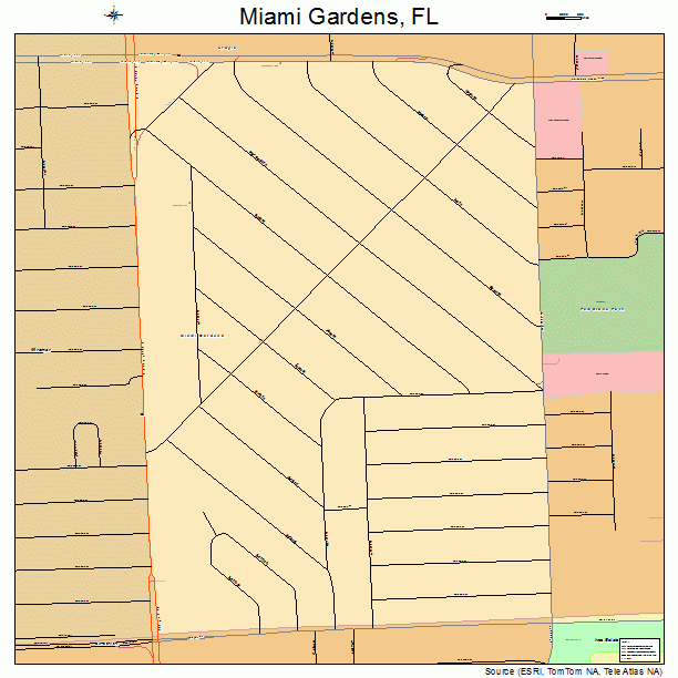 Miami Gardens, FL street map