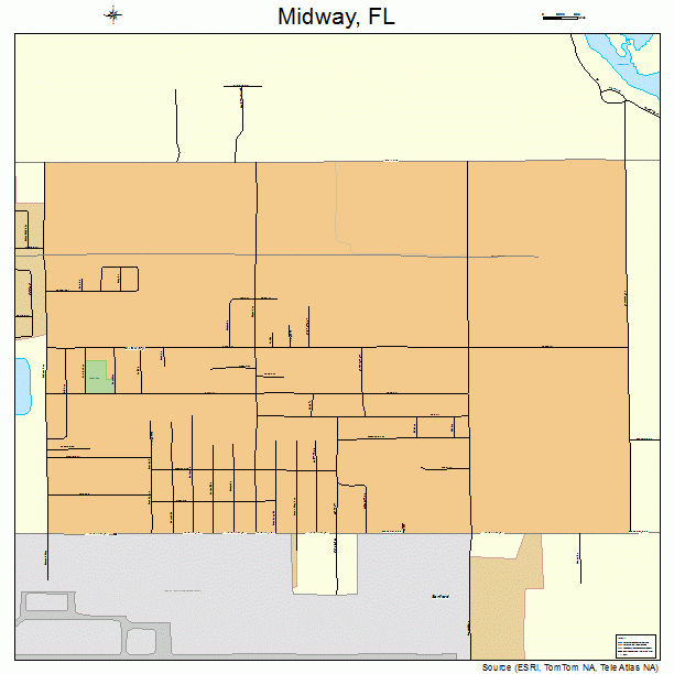 Midway, FL street map