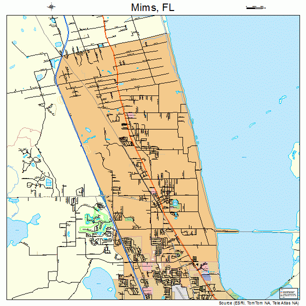 Mims, FL street map