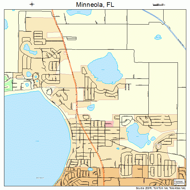 Minneola, FL street map