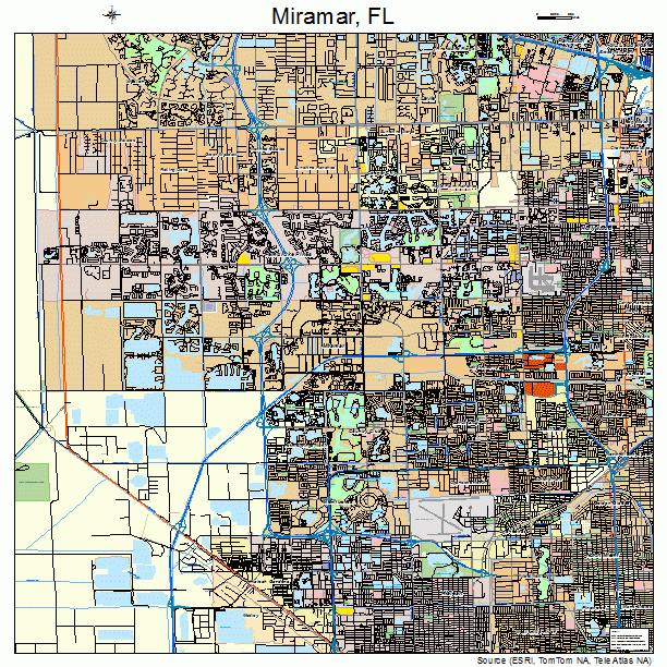 Miramar, FL street map