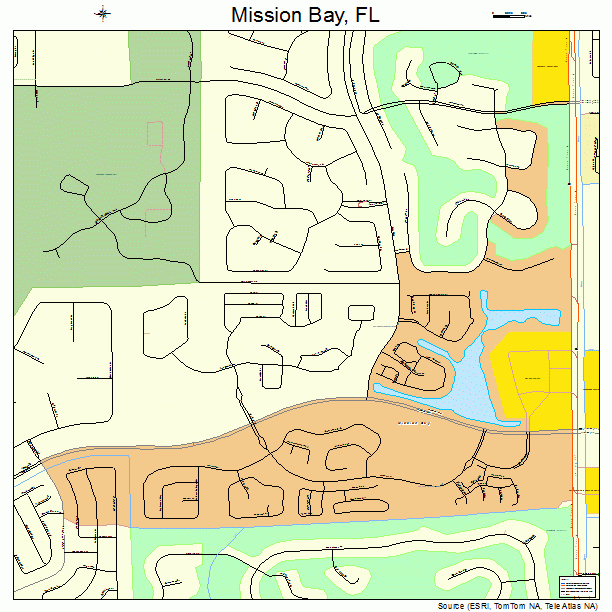 Mission Bay, FL street map