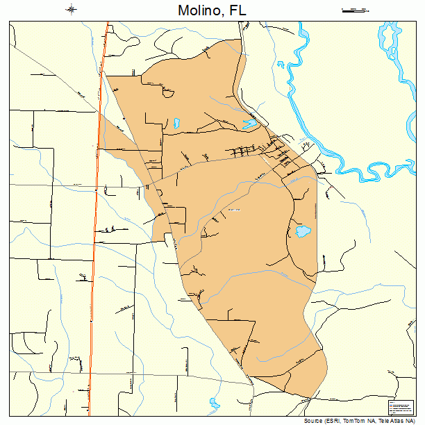 Molino, FL street map