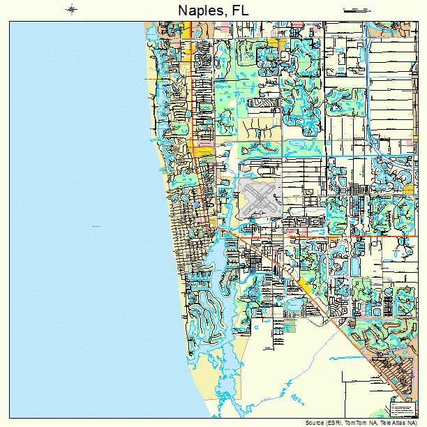 Naples, FL street map