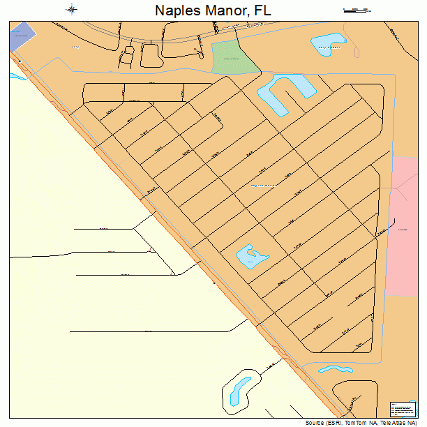 Naples Manor, FL street map