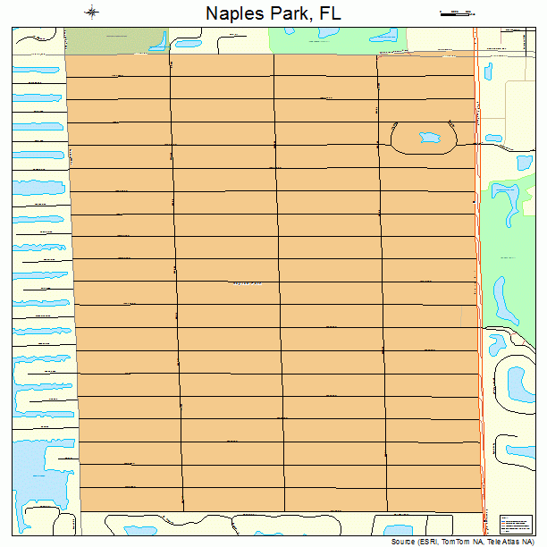 Naples Park, FL street map