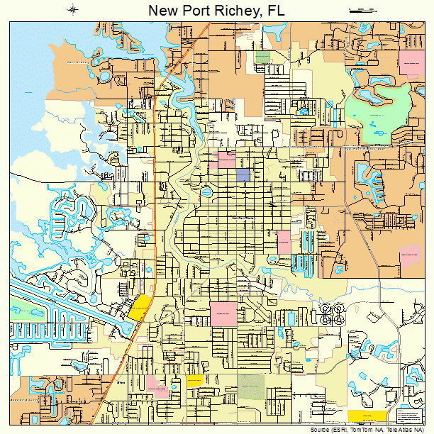 New Port Richey, FL street map