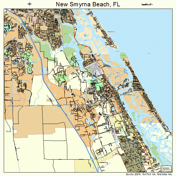 New Smyrna Beach Florida Street Map