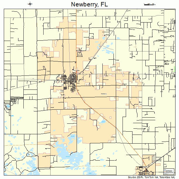 Newberry, FL street map