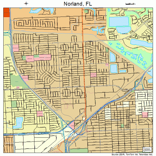 Norland, FL street map