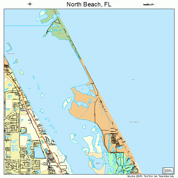 North Beach, FL street map