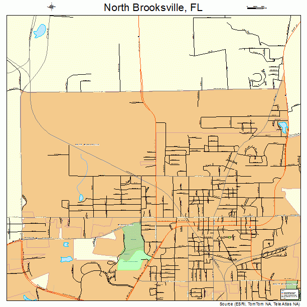 North Brooksville, FL street map