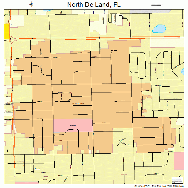 North De Land, FL street map