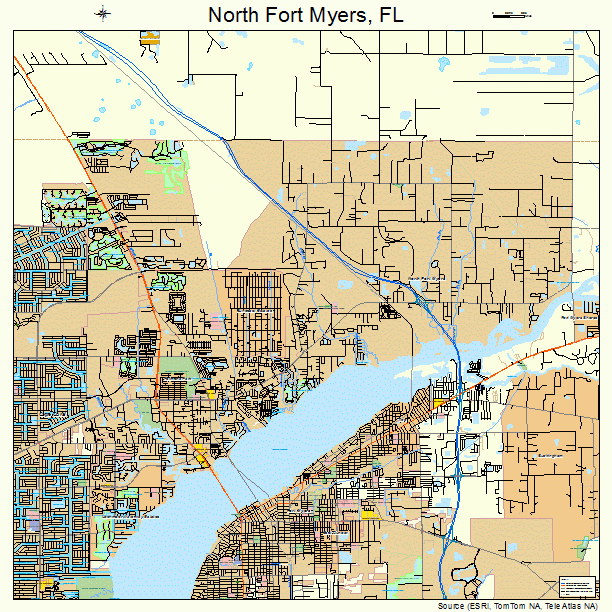 North Fort Myers, FL street map