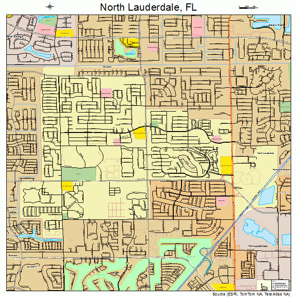 North Lauderdale, FL street map