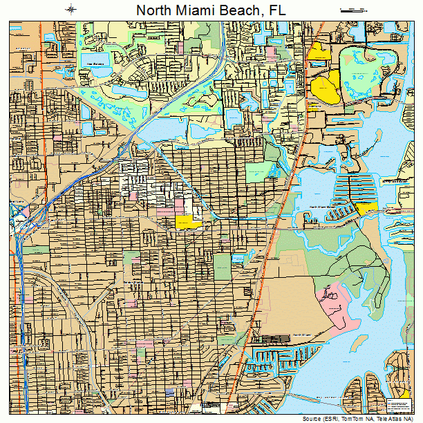 North Miami Beach, FL street map