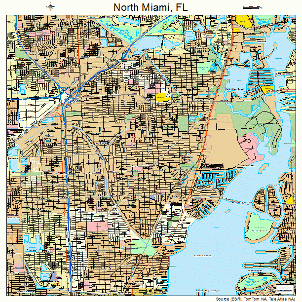 North Miami, FL street map