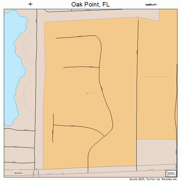 Oak Point, FL street map