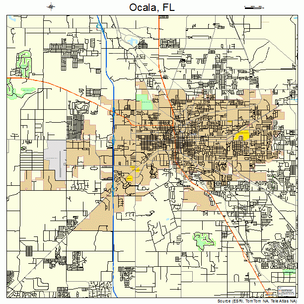 Ocala, FL street map