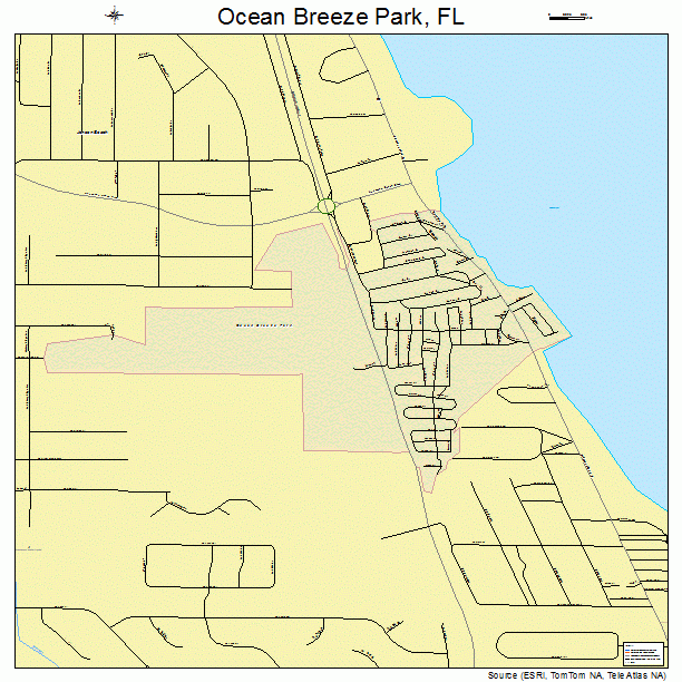 Ocean Breeze Park, FL street map